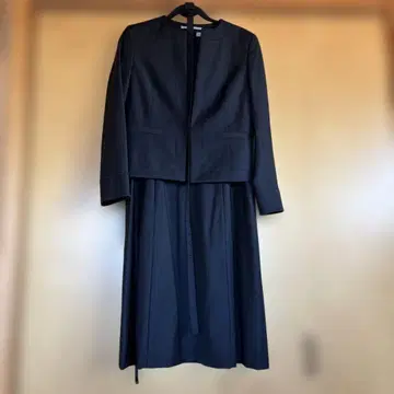 theory luxe 노카라 블랙 원피스 수트