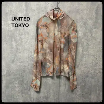 UNITED TOKYO 타이다이 시스루 티셔츠 시어 상의