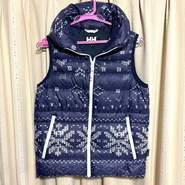 H/H 네이비 패턴 다운 베스트