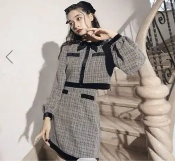 BUBBLES 버블 벨벳 리본 셋업