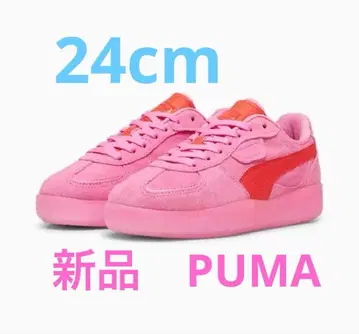 [ 새상품 ] 24.0cm PUMA 팔레르모 패션 핑크 계열 스니커즈