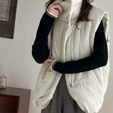 새상품 다운 베스트 그레이