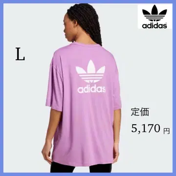새상품 adidas 아디다스 오버 사이즈 T셔츠 반팔 L 여성용