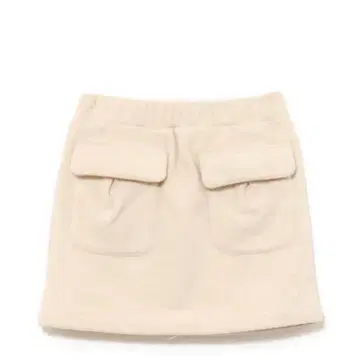 andmary Mary logo fleece skirt ivory