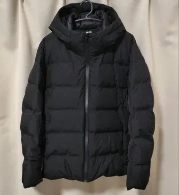 UNIQLO 심리스 다운 후드티 새상품급 (3D 컷) XL 블랙 유니클로