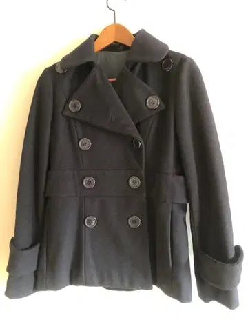 MARC JACOBS 울 더블 피코트 블랙