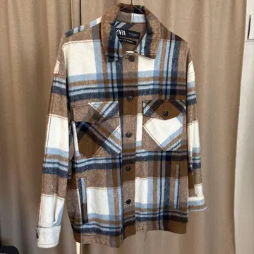 ZARA 체크 무늬 자켓 S