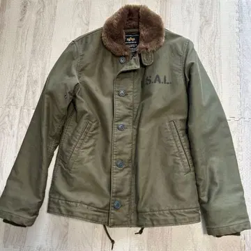 ALPHA INDUSTRIES 퍼 옷깃 자켓 S