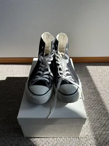 컨버스 ALL STAR 블랙 하이컷 스니커즈