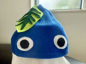 #메루카리에서할로윈 파랑피크민 모자 잎사귀 포함