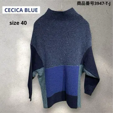CECICA BLUE 절개 디자인 니트 새상품급 사이즈 40