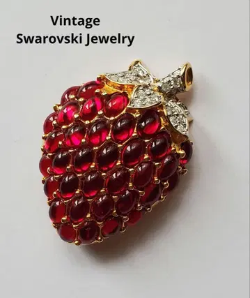빈티지 SWAROVSKI 스와로브스키 이치고 브로치 주얼리
