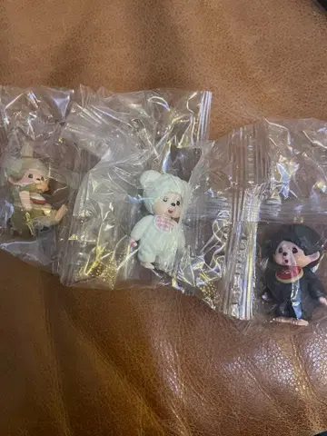 몬치치 마스코트 키체인 4 3종 세트 참 몬치치짱