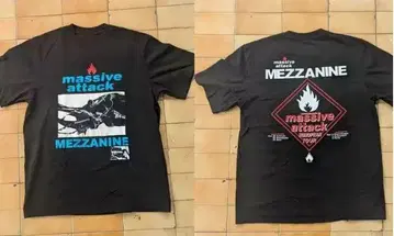 매시브 어택 미사용 새상품 L 사이즈 MEZZANINE 유럽 투어