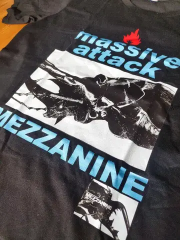 매시브 어택 미사용 새상품 L 사이즈 MEZZANINE 유럽 투어