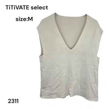 titivate select 셔츠 상의 M 슬리브리스 멋짐