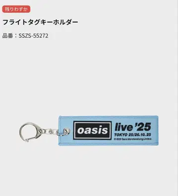 oasis live '25 플라이트 택 키링