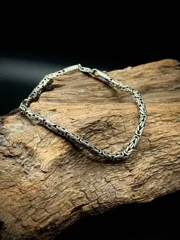실버 925 팔찌 약 20cm