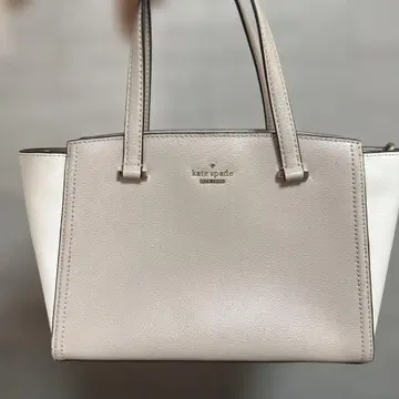 kate spade 베이지 x 화이트 핸드백 숄더백