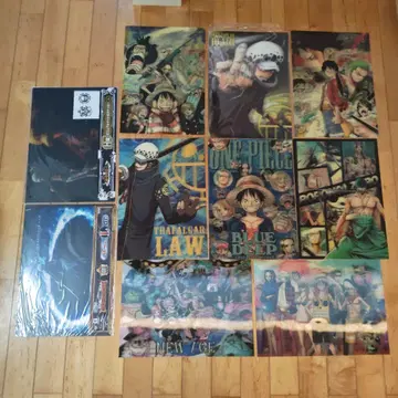 원피스 포스터 매트 스티커 10개 세트