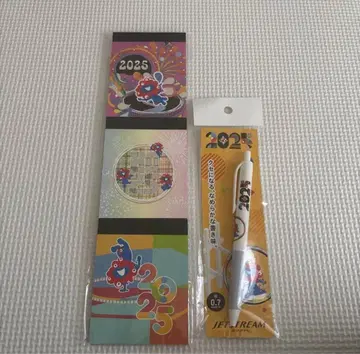 새상품 오사카 만박 미야쿠미야쿠 메모장 제트스트림 볼펜