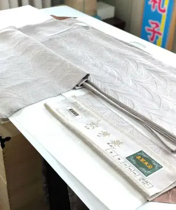 순수 실크 본초목 염색 대왕송 지문 이로무지 호몬기