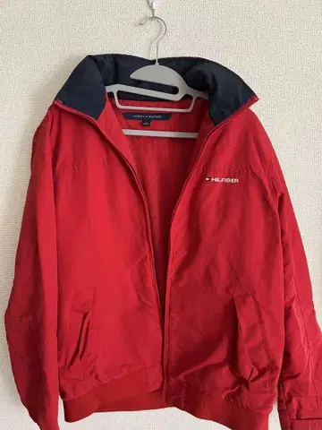 TOMMY HILFIGER 레드 나일론 자켓 M