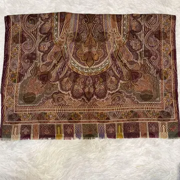 ETRO 에트로 페이즐리 스톨 스카프 실크 울