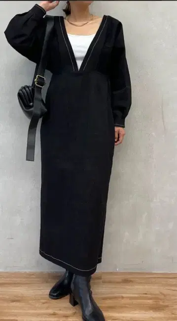 제나 에스파스 메르베유 데님 돌먼 원피스 롱 원피스