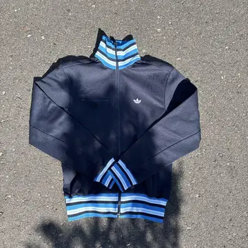 adidas 트랙 자켓 90s XS 네이비 트레포일 Y2K