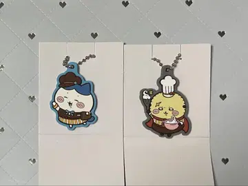 치이카와 (먼작귀) 코코스 콜라보 하치와레 랏코 키링 한정판 토끼 모몽가