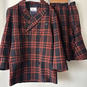 Piece Montee 체크 무늬 셋업 빈티지 레어