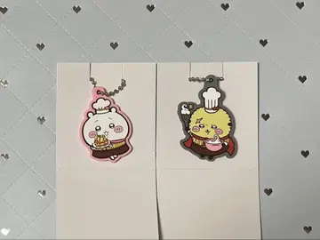 치이카와 (먼작귀) 코코스 콜라보 하치와레 랏코 키링 한정판 토끼 모몽가