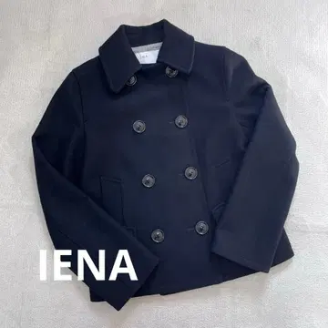 IENA 이에나 P 코트 피코트 36 S 블랙 캐시미어 혼방
