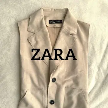 [ ZARA ] 스웨이드 롱 코트 코드 베스트