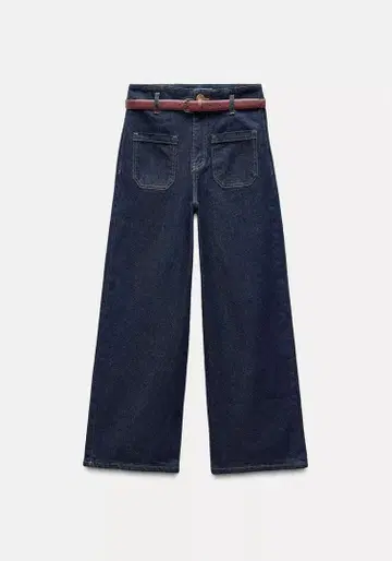 벨트 포함 ZARA 데님 팬츠 38