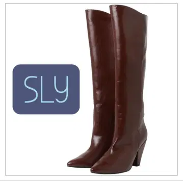 [ 미사용 새상품 ] SLY 롱 부츠 24.5~25.5cm 힐 8.7cm
