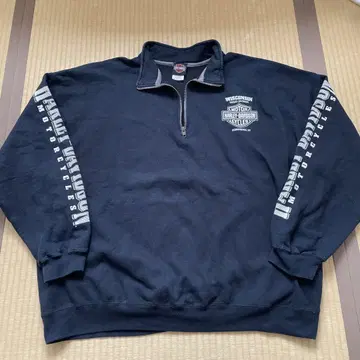 할리데이비슨 하프 지퍼 맨투맨 할리데이비슨