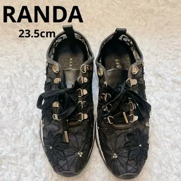 [ 즉시 완판 아이템 ] RANDA 플라워 레이스 스니커즈 비쥬 포함