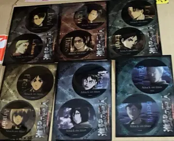 진격의 거인 클리어 코스터 카드 한지 리바이 엘렌 엘빈 전종