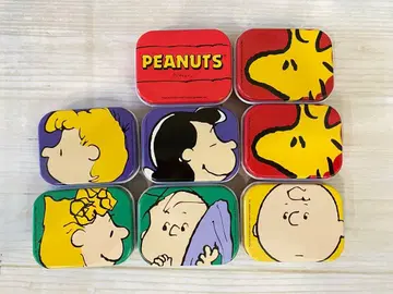 스누피 PEANUTS 빈 캔 미니 캔 레트로 귀중 페퍼민트 패티