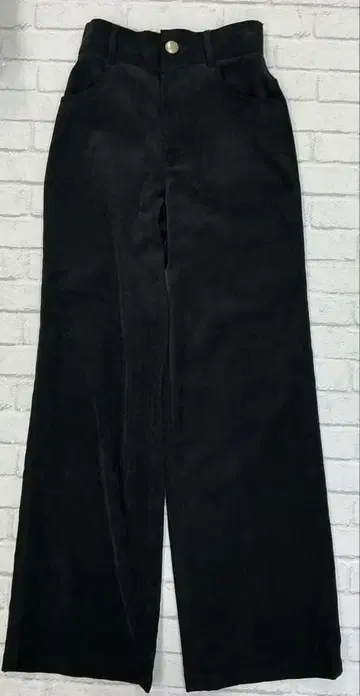 G798 ACLENT 팬츠 코듀로이 블랙 와이드 팬츠