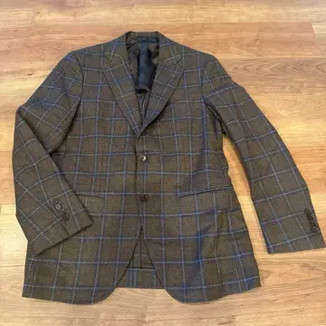 가마쿠라 셔츠 Texteg 도멜 원단 체크 자켓