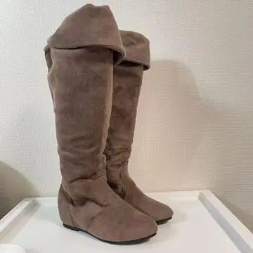 새상품 여성용 부츠 롱 부츠 스웨이드 태슬 신발 부츠 가을