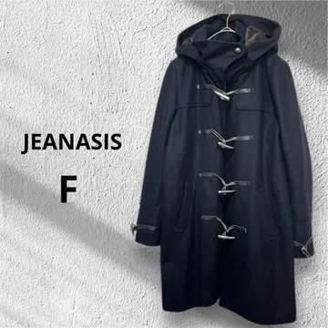 JEANASIS 지나시스 F 네이비 더플 코트 울 무릎 기장 네이비