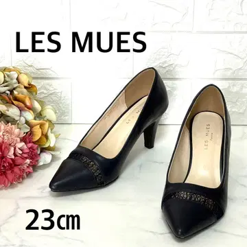 새상품급 LES MUES 레미유 펌프스 23cm 스틸레토 레이스