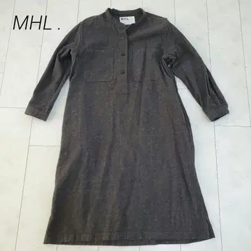 MHL. 다크 브라운 긴팔 원피스