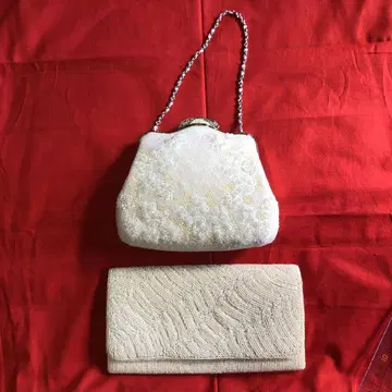 레트로 비즈 백 2점