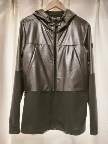 블랙 윈드브레이커 후드티 XL