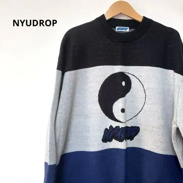 NYUDROP 음양 마크 니트 스웨터 M 사이즈